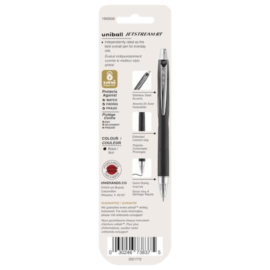 uniball™ Jetstream RT 1.0mm Ballpoint Pens, 2ct.